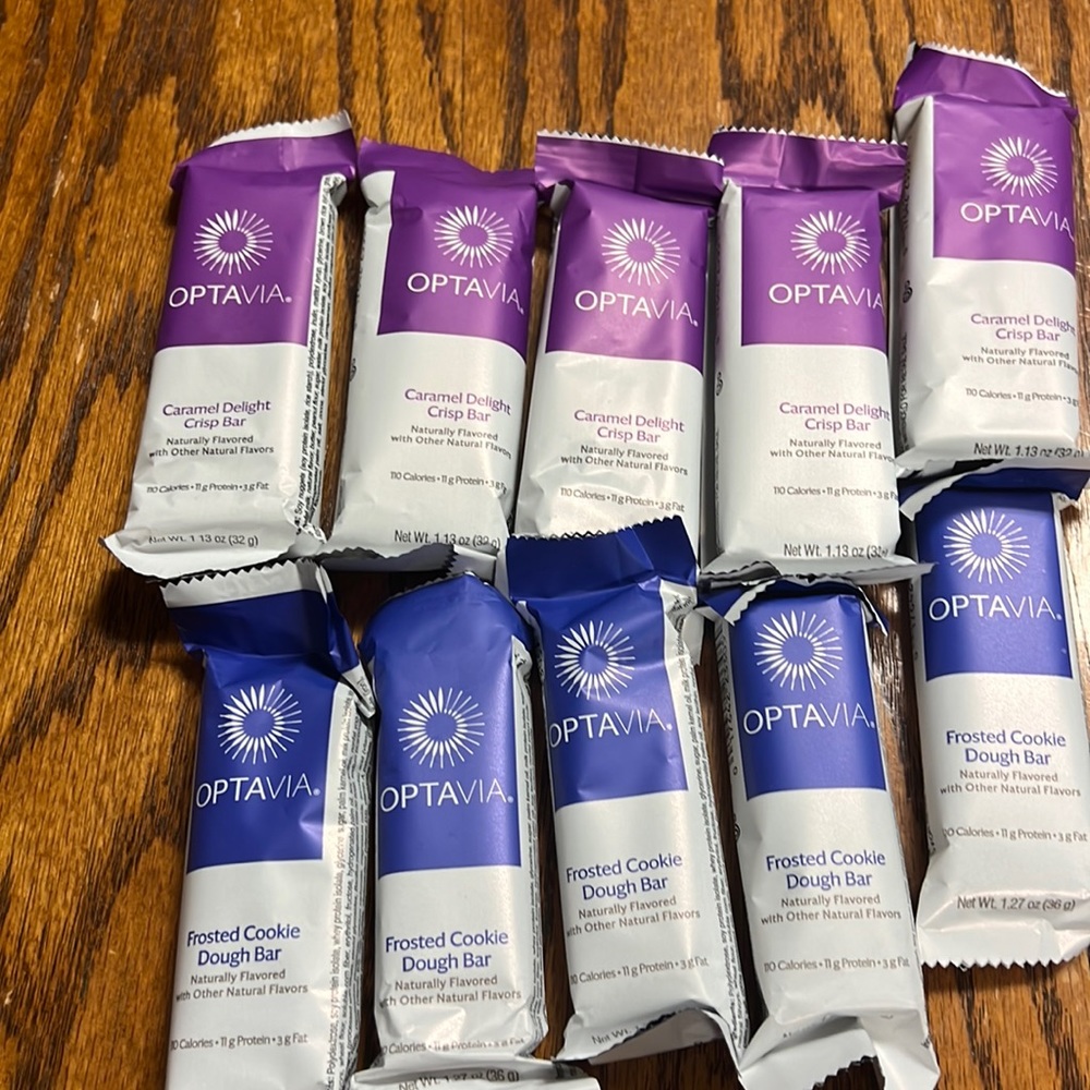 12 optavia bars